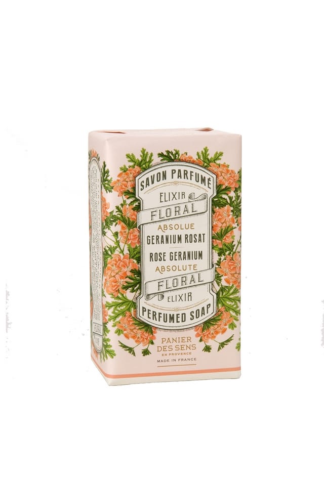 Panier Des sens Rosengeranie Seife