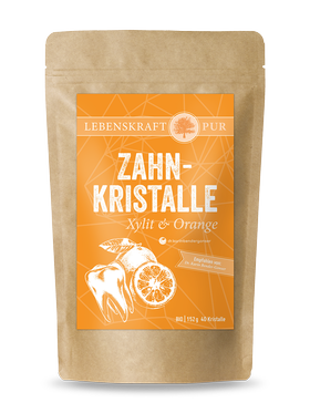 Lebenskraftpur Zahnkristalle Orange