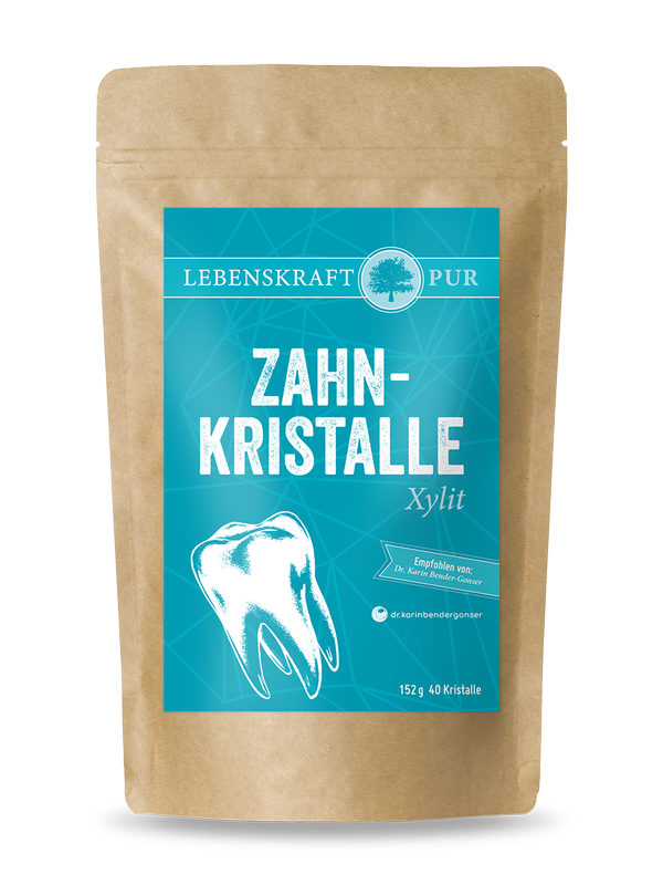 Lebenskraftpur Zahnkristalle nature