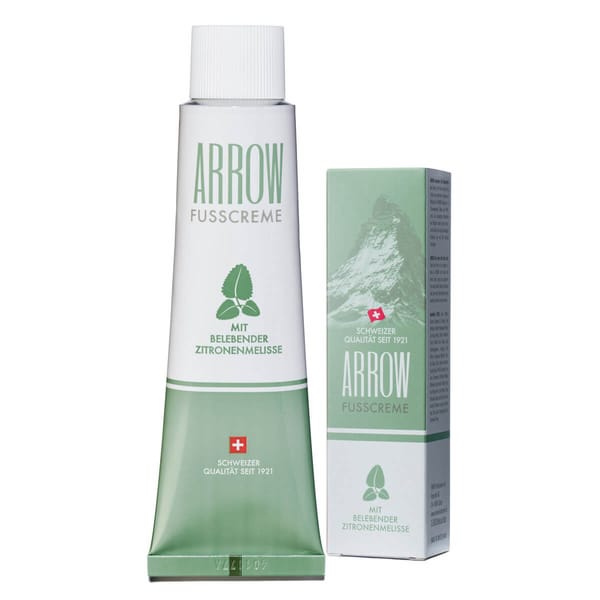 Arrow Fusscreme mit zitronenmelisse