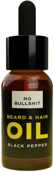 No Bullsh!t Beard & Hair Oil Black Pepper