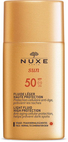 Nuxe Sun leichtes Gesichtsfluid LSF50