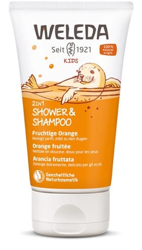 Kids 2in1 Shower & Shampoo Fruchtige Orange